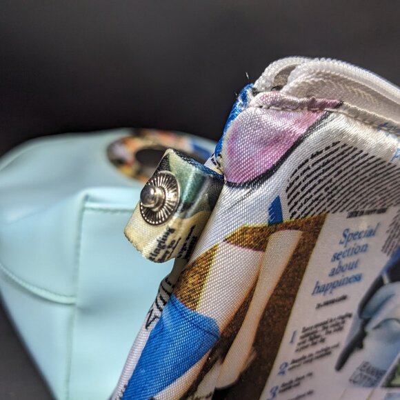 Vintage Jeannie Lottie Pastel Blue with Newsprint - Picture 6 of 6